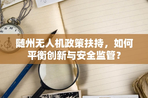 随州无人机政策扶持，如何平衡创新与安全监管？
