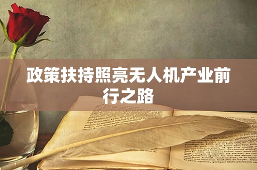 政策扶持照亮无人机产业前行之路