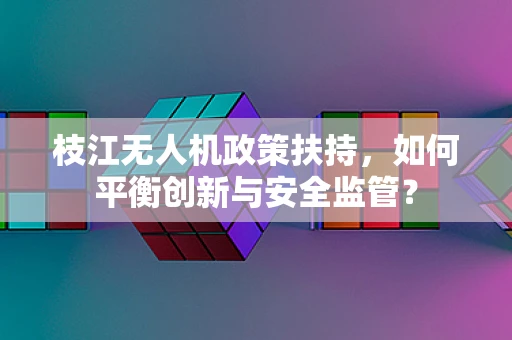 枝江无人机政策扶持，如何平衡创新与安全监管？