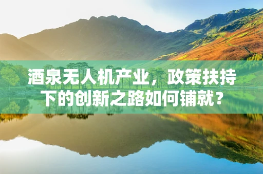 酒泉无人机产业，政策扶持下的创新之路如何铺就？