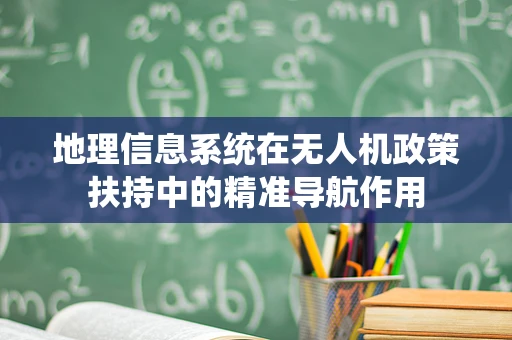 地理信息系统在无人机政策扶持中的精准导航作用