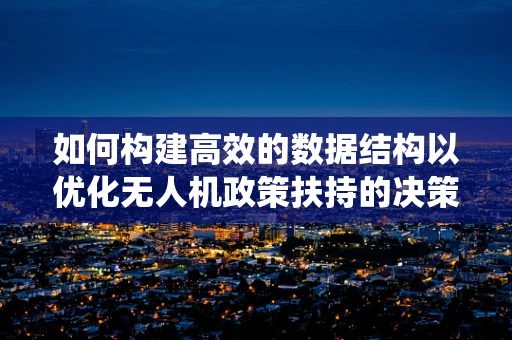 如何构建高效的数据结构以优化无人机政策扶持的决策支持系统？