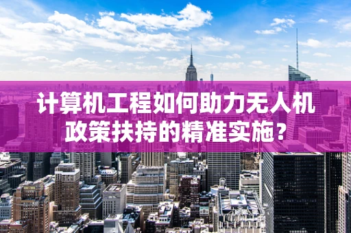 计算机工程如何助力无人机政策扶持的精准实施？