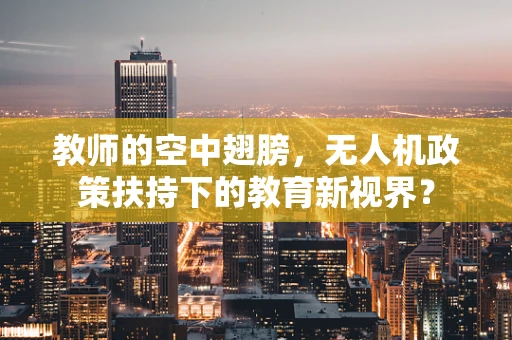 教师的空中翅膀，无人机政策扶持下的教育新视界？