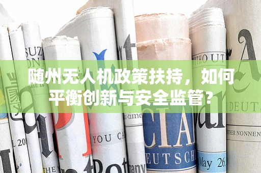 随州无人机政策扶持，如何平衡创新与安全监管？