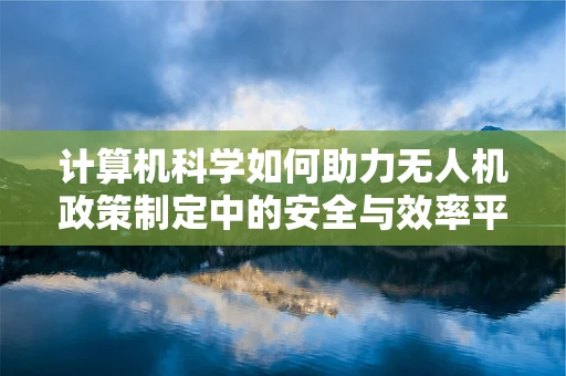 计算机科学如何助力无人机政策制定中的安全与效率平衡？