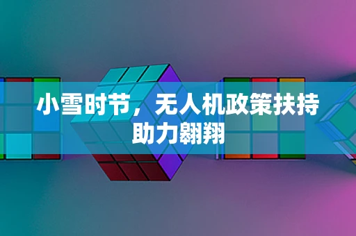 小雪时节，无人机政策扶持助力翱翔