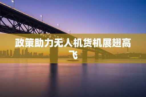 政策助力无人机货机展翅高飞