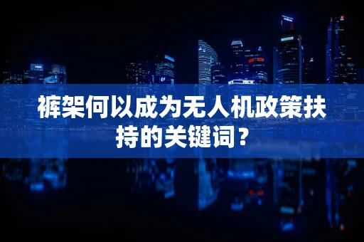 裤架何以成为无人机政策扶持的关键词？