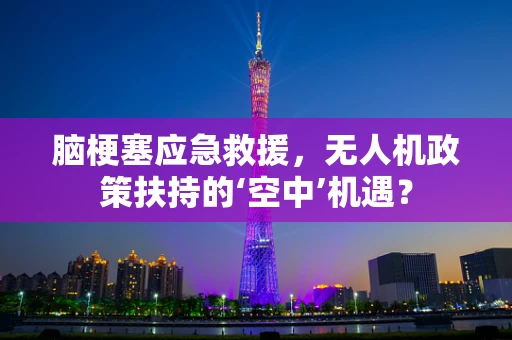 脑梗塞应急救援，无人机政策扶持的‘空中’机遇？