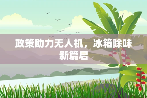 政策助力无人机，冰箱除味新篇启