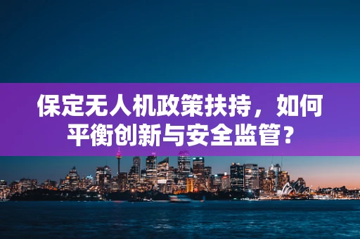 保定无人机政策扶持，如何平衡创新与安全监管？