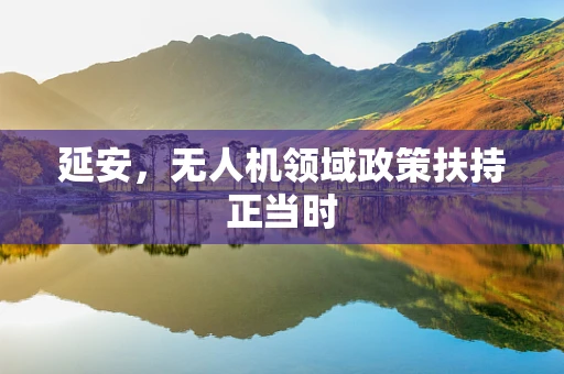 延安，无人机领域政策扶持正当时