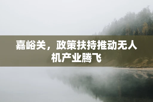 嘉峪关，政策扶持推动无人机产业腾飞