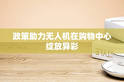 政策助力无人机在购物中心绽放异彩