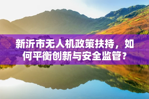 新沂市无人机政策扶持，如何平衡创新与安全监管？