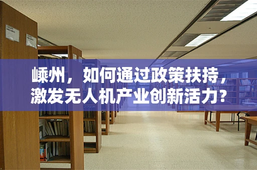 嵊州，如何通过政策扶持，激发无人机产业创新活力？