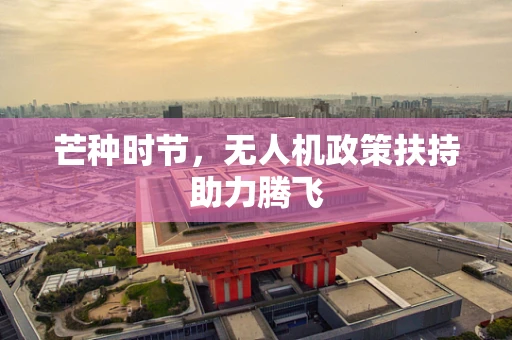 芒种时节，无人机政策扶持助力腾飞
