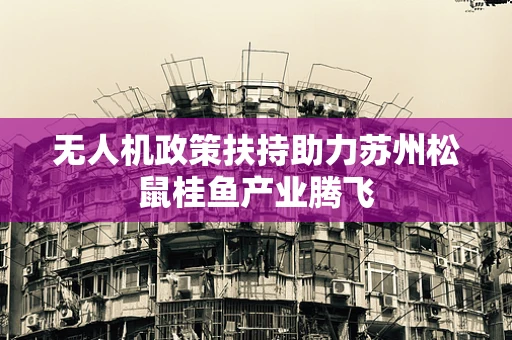 无人机政策扶持助力苏州松鼠桂鱼产业腾飞
