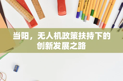 当阳，无人机政策扶持下的创新发展之路