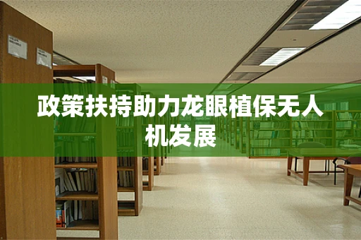 政策扶持助力龙眼植保无人机发展