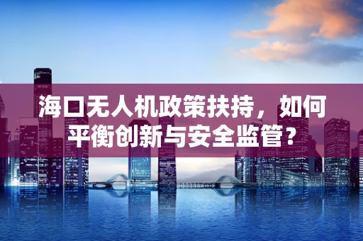 海口无人机政策扶持，如何平衡创新与安全监管？