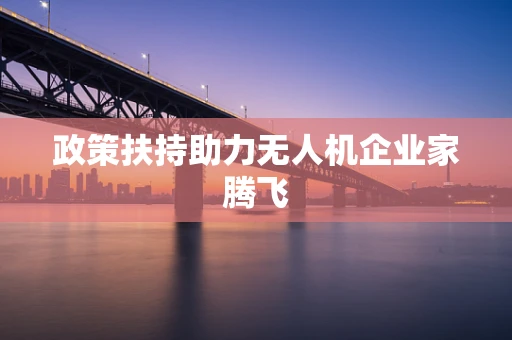 政策扶持助力无人机企业家腾飞