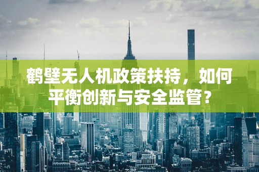 鹤壁无人机政策扶持，如何平衡创新与安全监管？