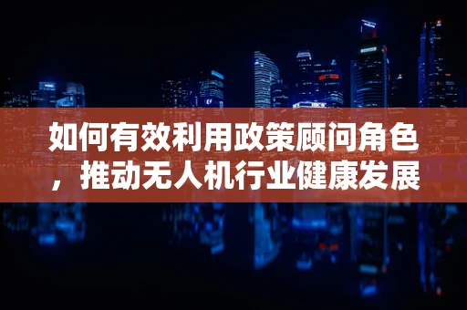 如何有效利用政策顾问角色，推动无人机行业健康发展？