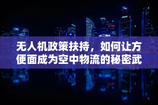 无人机政策扶持，如何让方便面成为空中物流的秘密武器？