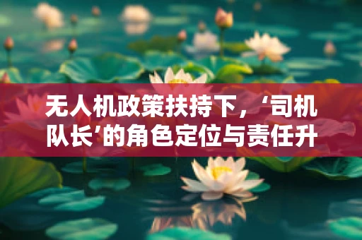 无人机政策扶持下，‘司机队长’的角色定位与责任升级