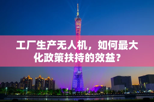 工厂生产无人机，如何最大化政策扶持的效益？