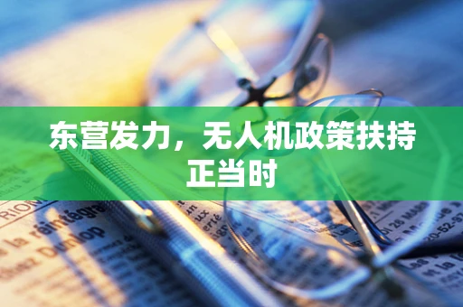 东营发力，无人机政策扶持正当时