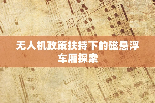 无人机政策扶持下的磁悬浮车厢探索
