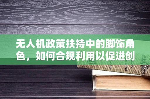 无人机政策扶持中的脚饰角色，如何合规利用以促进创新？