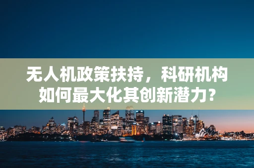 无人机政策扶持，科研机构如何最大化其创新潜力？