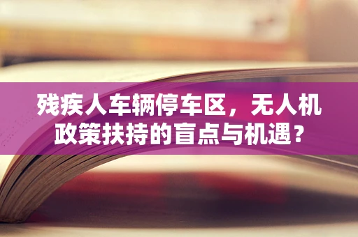 残疾人车辆停车区，无人机政策扶持的盲点与机遇？