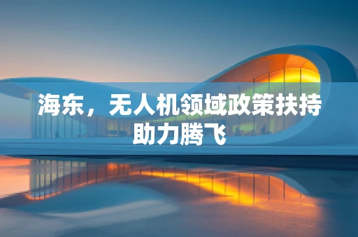 海东，无人机领域政策扶持助力腾飞