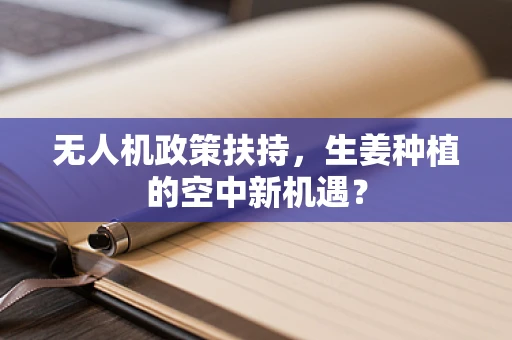 无人机政策扶持，生姜种植的空中新机遇？