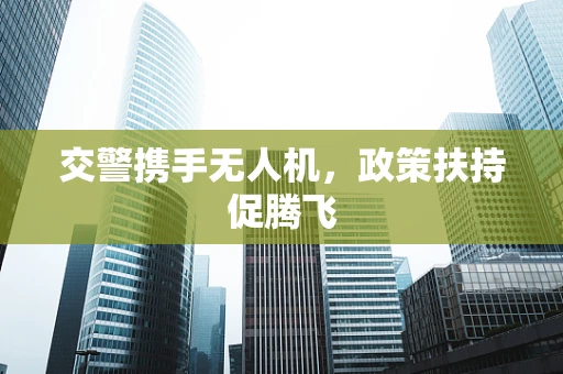 交警携手无人机，政策扶持促腾飞