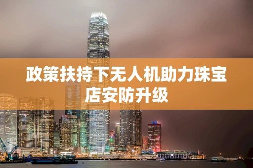 政策扶持下无人机助力珠宝店安防升级