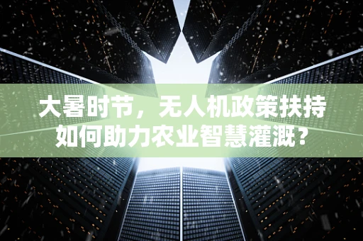 大暑时节，无人机政策扶持如何助力农业智慧灌溉？