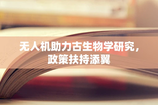 无人机助力古生物学研究，政策扶持添翼