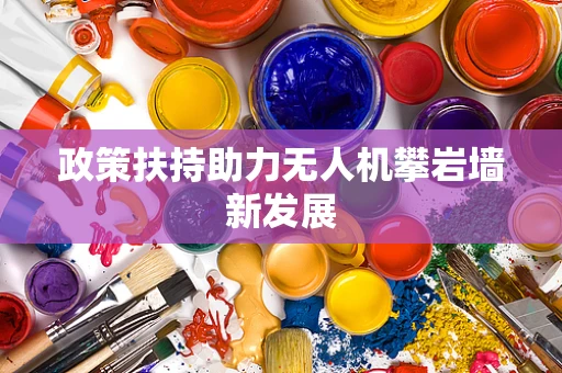 政策扶持助力无人机攀岩墙新发展