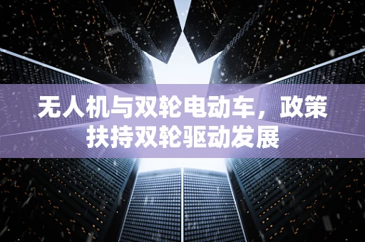 无人机与双轮电动车，政策扶持双轮驱动发展