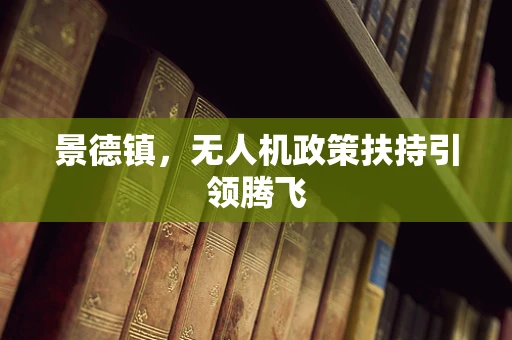 景德镇，无人机政策扶持引领腾飞