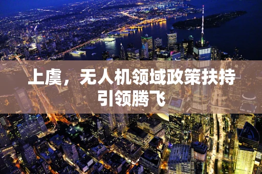 上虞，无人机领域政策扶持引领腾飞