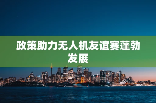 政策助力无人机友谊赛蓬勃发展
