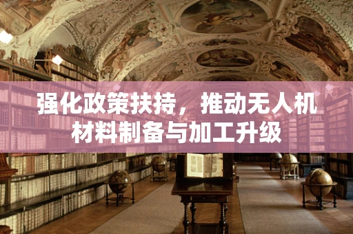 强化政策扶持，推动无人机材料制备与加工升级