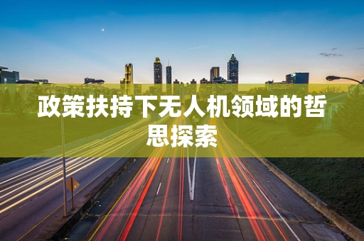 政策扶持下无人机领域的哲思探索